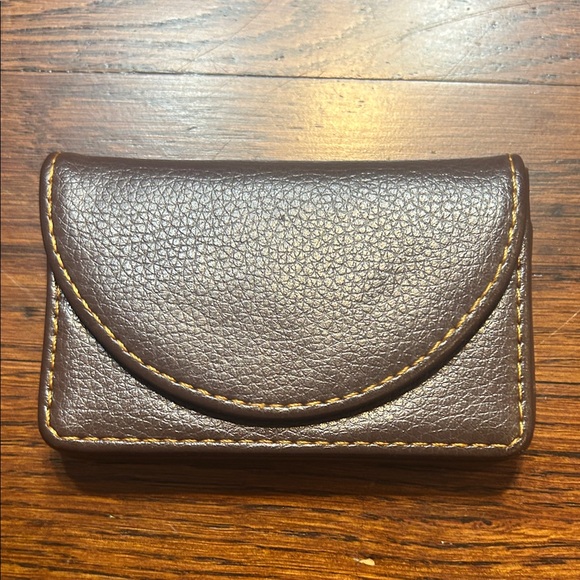 Brown Envelope Style Magnetic Business Card Credit Card Holder - Picture 2 of 4